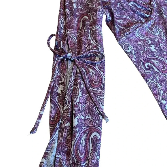 Vintage No Boundaries Baby Doll Bell Sleeve Top Size 11/13 Y2K FAIRYCORE PAISLEY - Picture 2 of 6